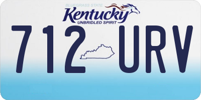 KY license plate 712URV