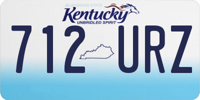 KY license plate 712URZ