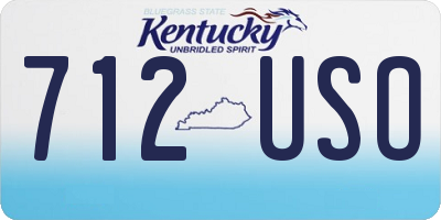 KY license plate 712USO