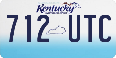 KY license plate 712UTC