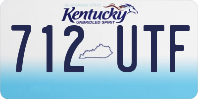 KY license plate 712UTF