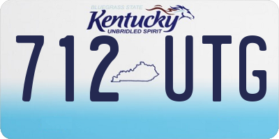 KY license plate 712UTG