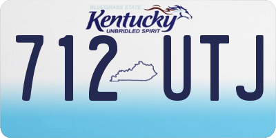 KY license plate 712UTJ