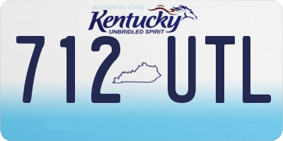 KY license plate 712UTL