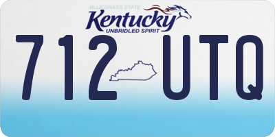 KY license plate 712UTQ