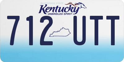 KY license plate 712UTT