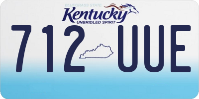 KY license plate 712UUE