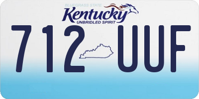 KY license plate 712UUF