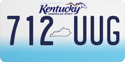 KY license plate 712UUG
