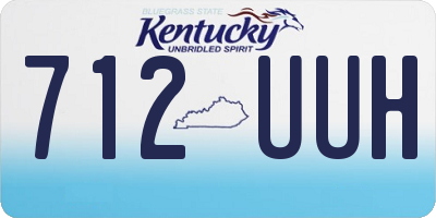 KY license plate 712UUH