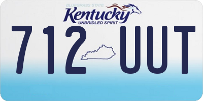 KY license plate 712UUT