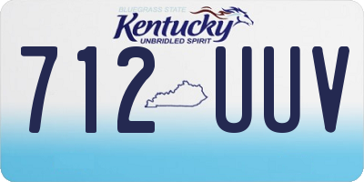 KY license plate 712UUV