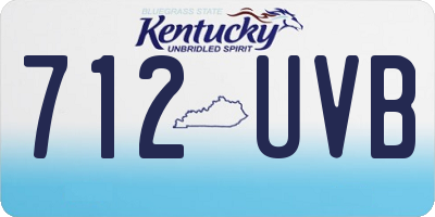 KY license plate 712UVB