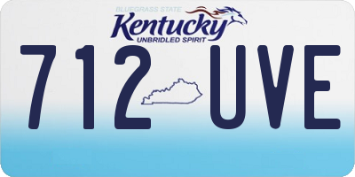 KY license plate 712UVE