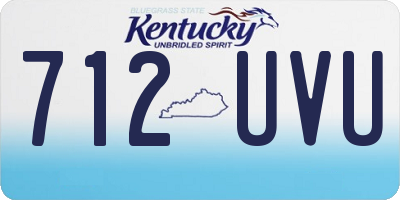 KY license plate 712UVU