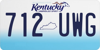 KY license plate 712UWG