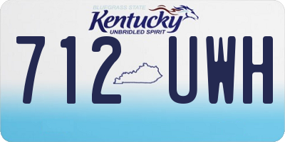 KY license plate 712UWH