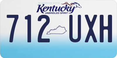 KY license plate 712UXH