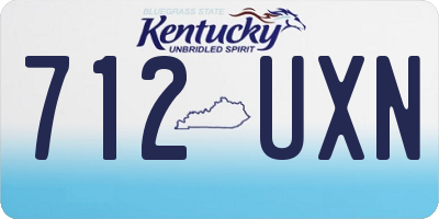 KY license plate 712UXN