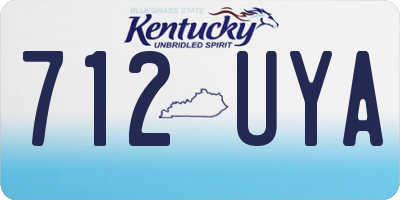 KY license plate 712UYA