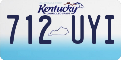 KY license plate 712UYI
