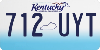 KY license plate 712UYT
