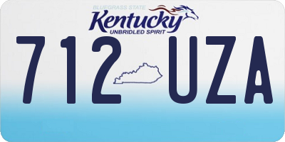 KY license plate 712UZA