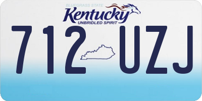 KY license plate 712UZJ