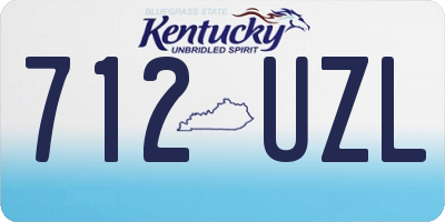 KY license plate 712UZL