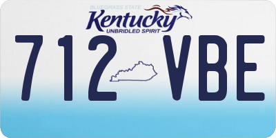 KY license plate 712VBE