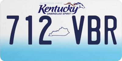 KY license plate 712VBR