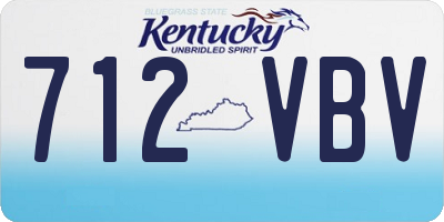 KY license plate 712VBV
