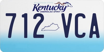 KY license plate 712VCA