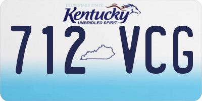 KY license plate 712VCG
