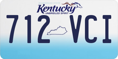 KY license plate 712VCI