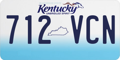 KY license plate 712VCN
