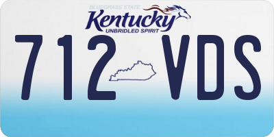 KY license plate 712VDS