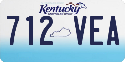 KY license plate 712VEA