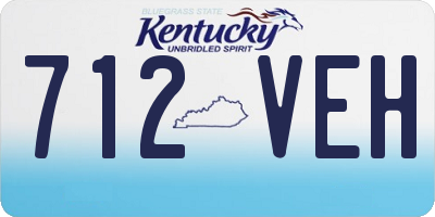 KY license plate 712VEH