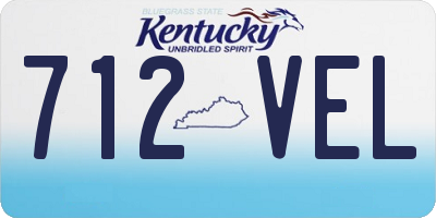 KY license plate 712VEL