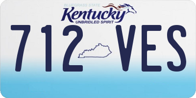 KY license plate 712VES