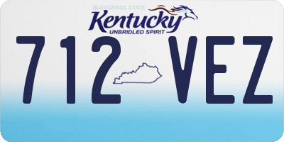 KY license plate 712VEZ