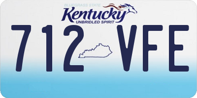 KY license plate 712VFE
