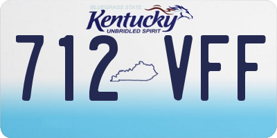 KY license plate 712VFF