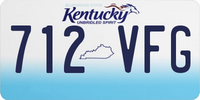 KY license plate 712VFG