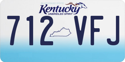 KY license plate 712VFJ