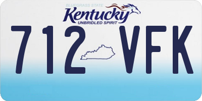 KY license plate 712VFK