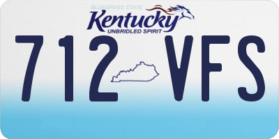 KY license plate 712VFS