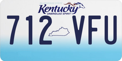 KY license plate 712VFU