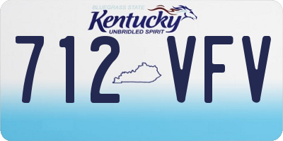 KY license plate 712VFV